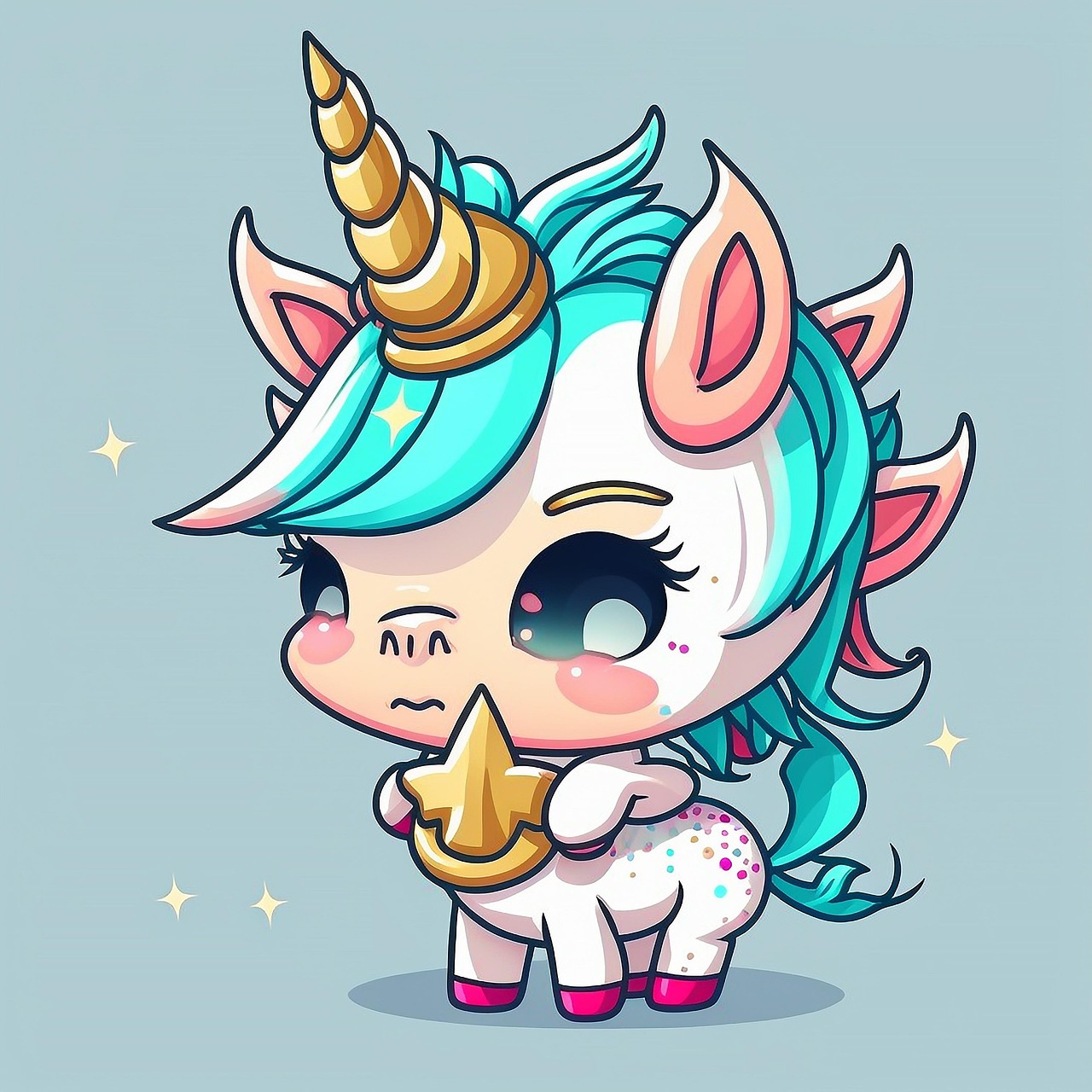 Cute unicorn illustration